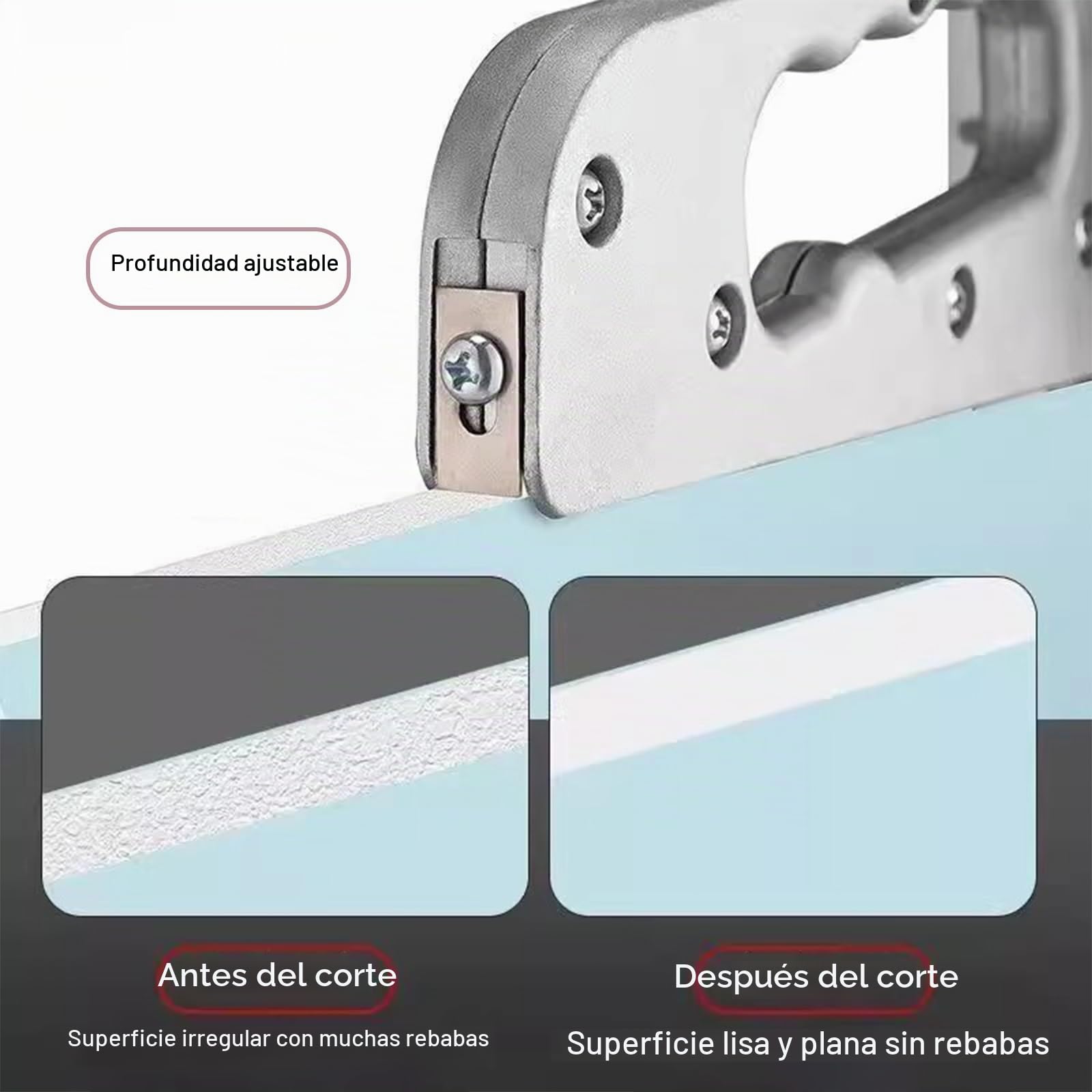 Cortador de Placas de Pladur,Cortadora de Paneles de Yeso Ajustable Multifuncional Profesional, Herramienta Manual de Corte de Placa,Ahorra Esfuerzo