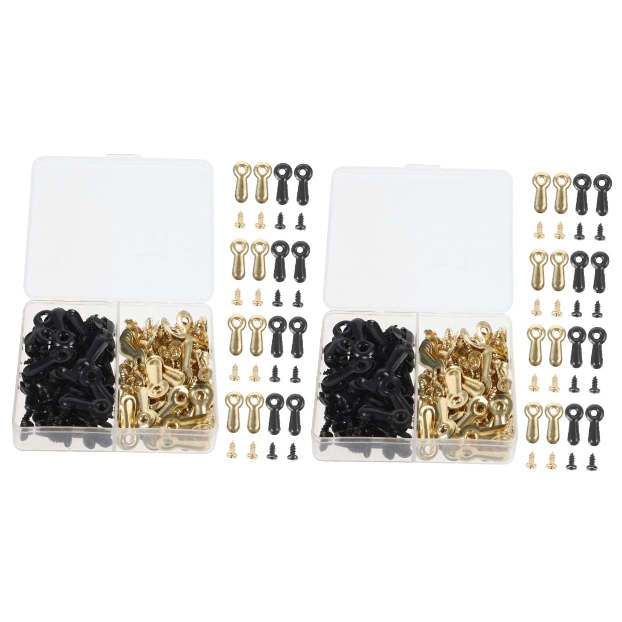 PRETYZOOM 240pcs Frame Picture Turn Button Fasteners Screws Photo Frame Hardware Backing Clips for Easy Installation and Removal of Pictures