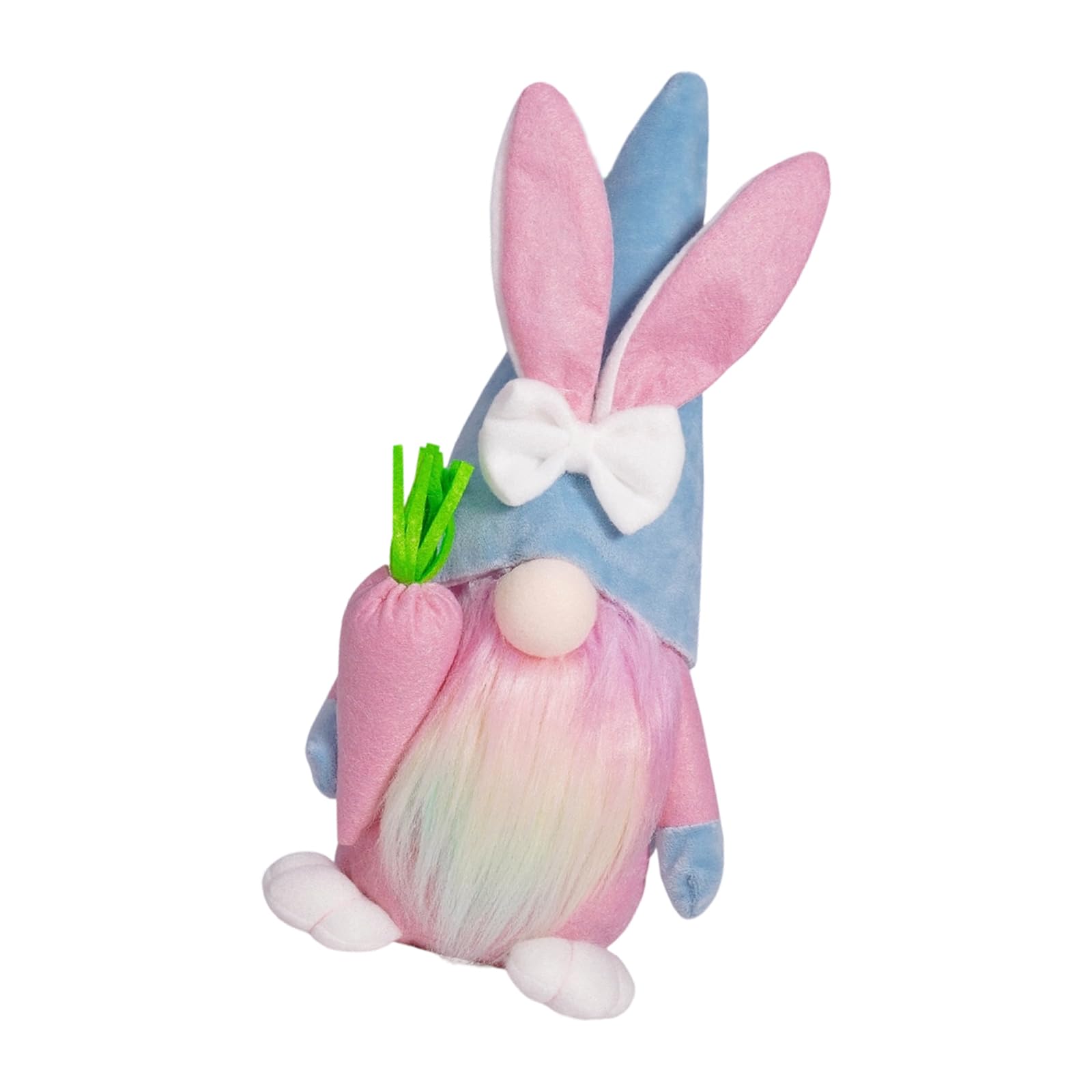 NVOQILIN Festival Fabric Easter Rabbits and Eggs Ornament Face Less Dwarf Doll Holiday Homes Decoration Party Supplies Face Less Doll