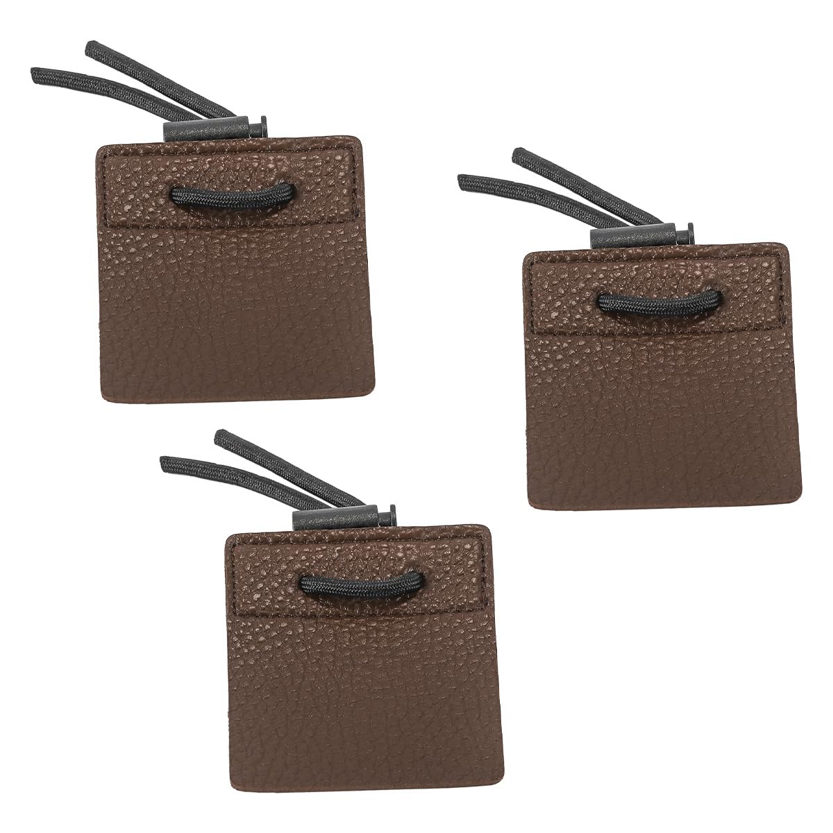 Tiardey 3 PCS Leather Archery Finger Tab Adjustable Bow Hand Protector Faux Leather Tab