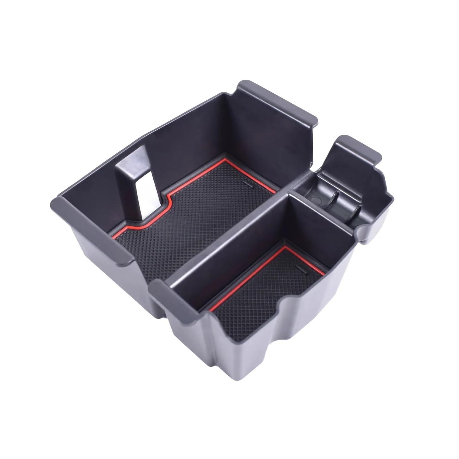 HUIGAR For Jeep For Wrangler JL JLU 2018-2025 LHD Center Console Organizer Storage Box Tray(Red)