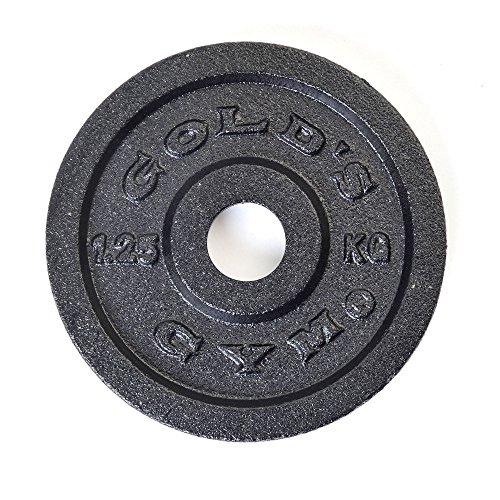 Gold's Gym Cast Iron Weight Plate - Black, 1.25 Kg