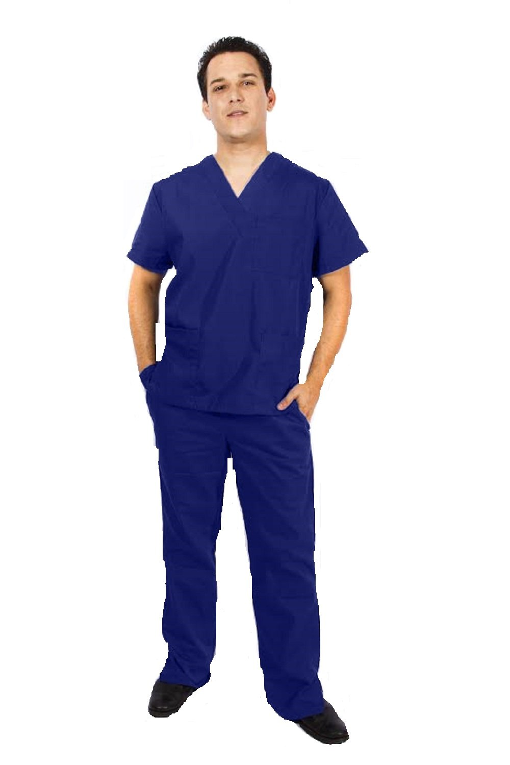 ACTIVE UNIFORMS Men Scrub Set Medical Scrub Top and Pants