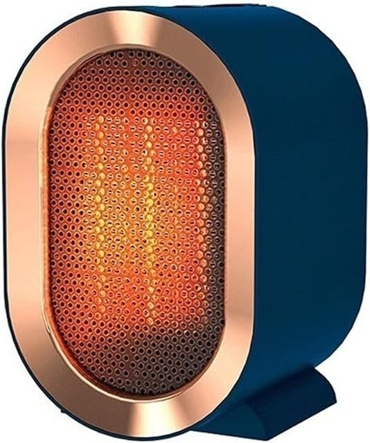 SUTL Ceramic Plug in Fan Heater,Portable warmool Ceramic Heater with 2 Heat Settings & Overheat Protection Low Energy Silent,Space Small Heaters for Room Bedroom Office (Color : Blue, Size : UK)