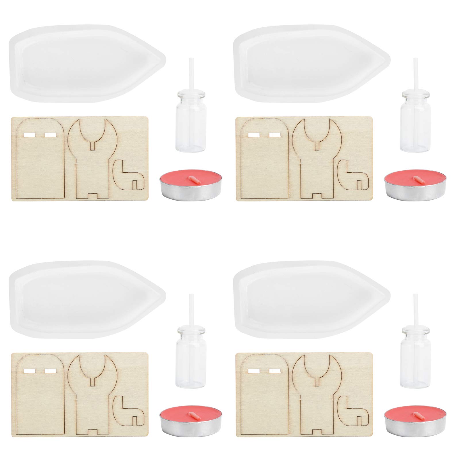 Tomotato 4 Set Steam Boat Science Kit Candle Powered DIY Physics Equipment Experiment Learning Boat Craft Kits for School Projects