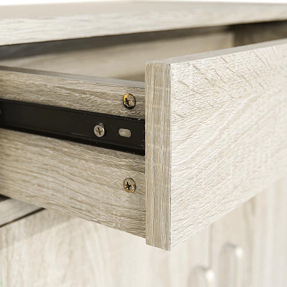 BAKAJI Mobile Scarpiera Portascarpe Ingresso Casa con 5 Ripiani Porta Scarpe + Cassetto Chiusura 2 Ante Struttura in Legno Armadio Mobiletto Ausiliario Multiuso, 95 x 63 x 33 cm (Quercia)