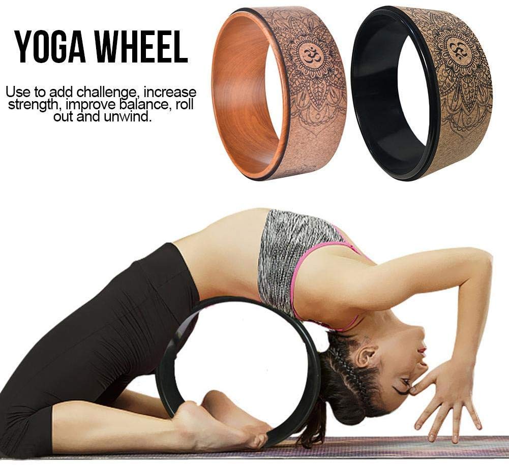 Sxmrmnx 2 Pièces Roue de Yoga Roue Arrière Rouleau de