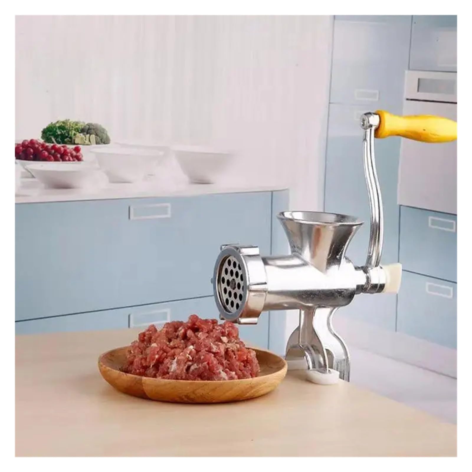 Máquina trituradora de carne Manual, embutidora salchichas mano for saborizante