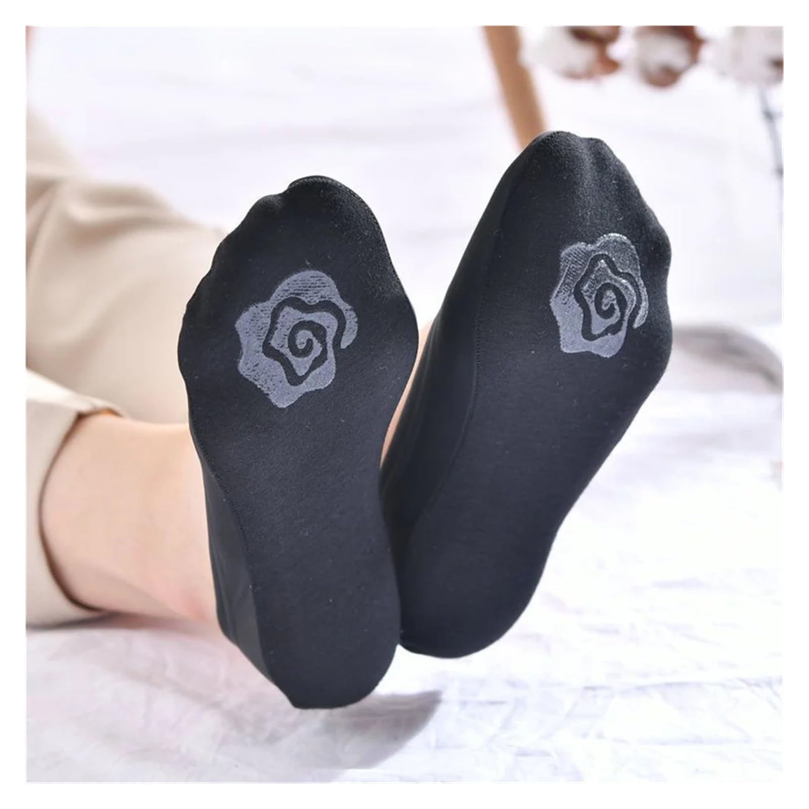 3 pares de calcetines náuticos seda invisibles for mujer, finos y antideslizantes verano
