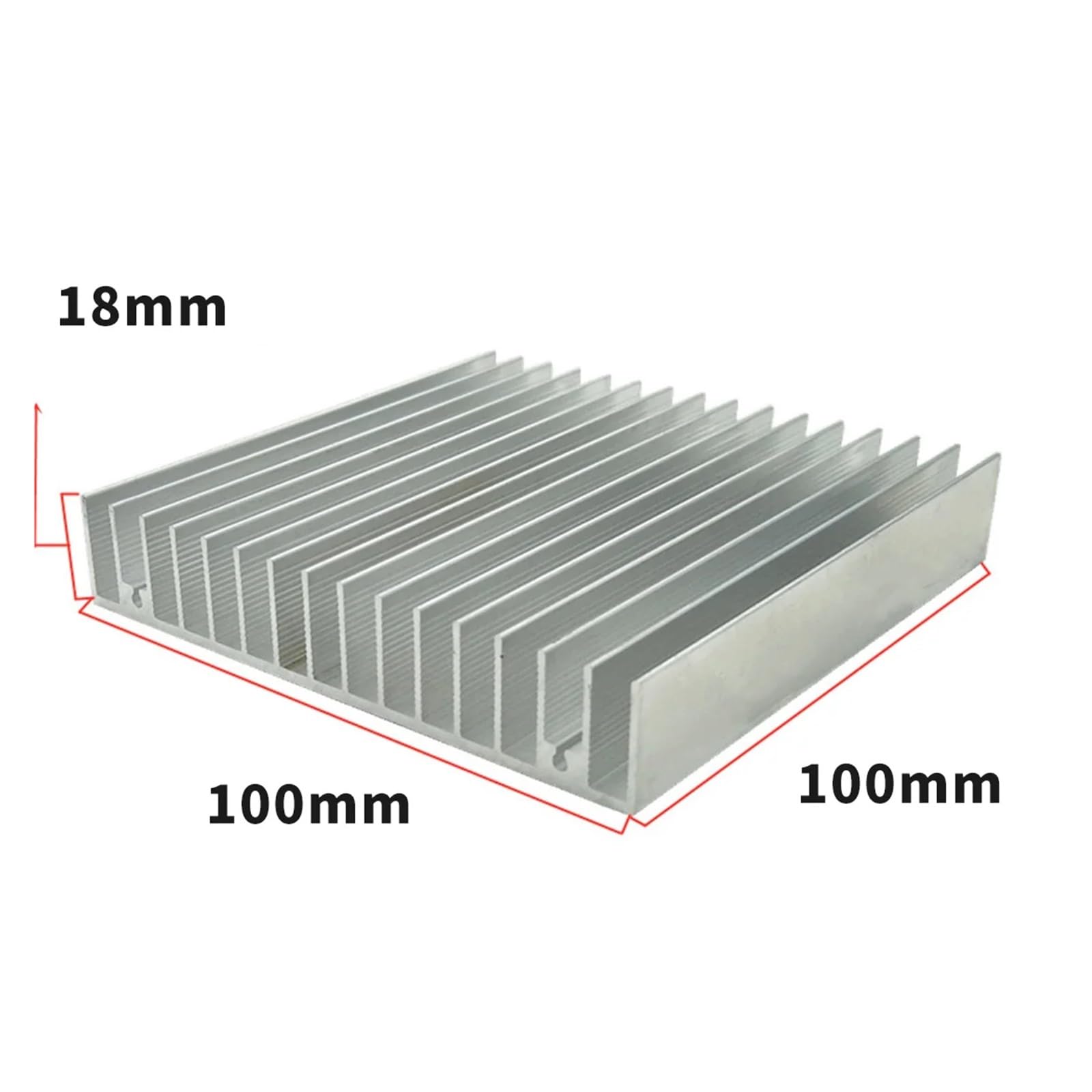 Aluminiowy Radiator 100x100x18mm 80x80x27mm Do Chłodzenia LED Procesora