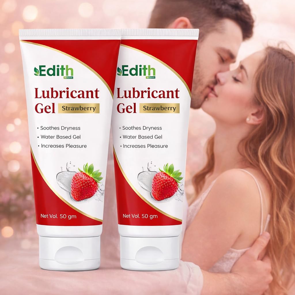 Edith Naturals Strawberry Lubricant Gel, Water Based, Soothes Dryness, Increases Pleasure, 50 gm-image-23