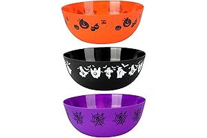 3-Piece Halloween Candy Bowl: Spooktacular Treat Holders for Sweet Celebrations
