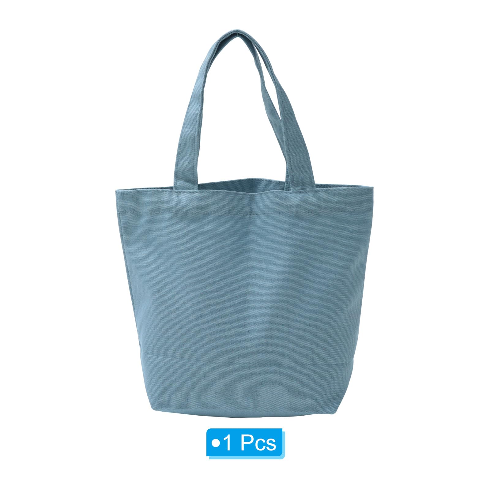 PATIKIL Canvas Tote Bag for Women Small Canvas Bag with Handles Bulk Cotton Sturdy Reusable Mini Lunch Tote Bag Washable DIY for Personalized Crafts Vinyl Dye Gifts Lunch Bento - Image 3