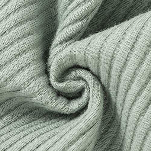 Baby Peuter Meisje Geribbelde Outfit Rufffed Strik Romper Broek Hoofdband - Image 4