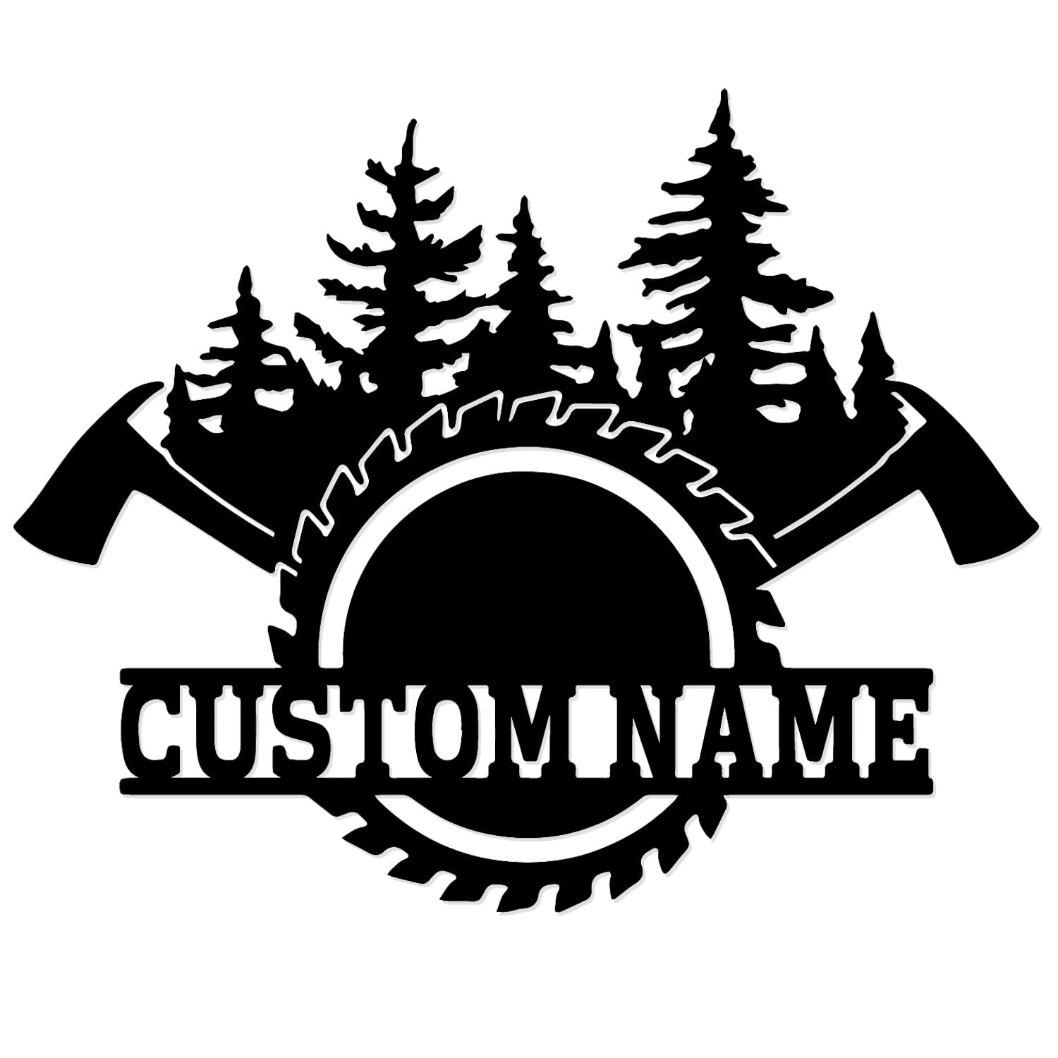 Custom Logging Lumber Harvester Metal Sign, Personalized Logging Lumber Metal Wall Art, Chainsaw Wood Metal Wall Art,Woodworker Home Decor,Custom Logging,Logging Lumber Sign, Logging Lumber Decor,Tractor Driver Name Metal Sign (Style-2)