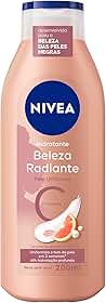 NIVEA Hidratante Corporal Beleza Radiante Pele Uniforme 200ml, Hidratação Profunda 48h, Tom Uniforme, Brilho Natural, Pele Seca