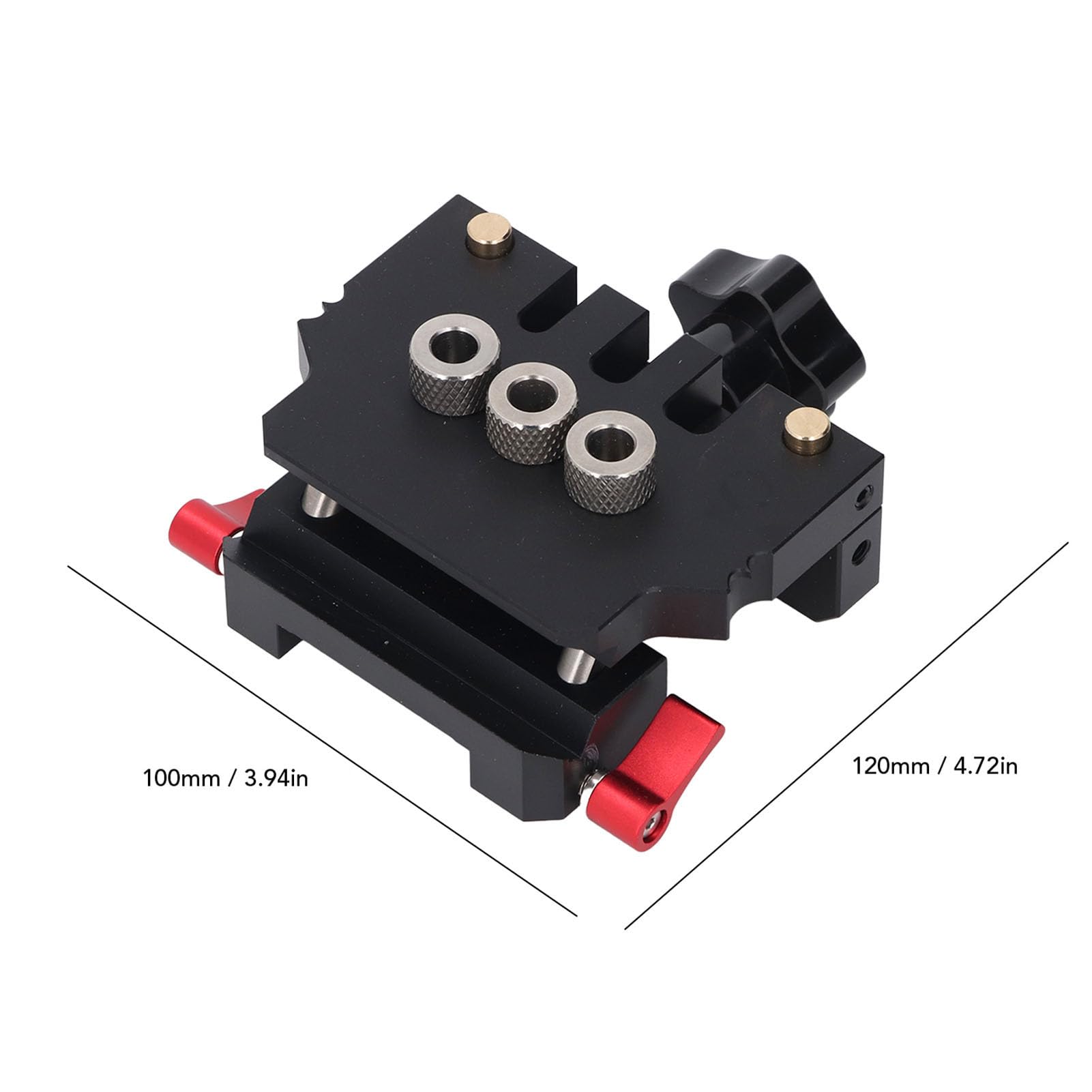 Kit di Maschere di Centratura Autocentranti Strumento di Precisione per Assemblaggio Accurato di Pannelli in Legno Punte da Trapano in Lega di Alluminio da 6 Mm 8 Mm 10