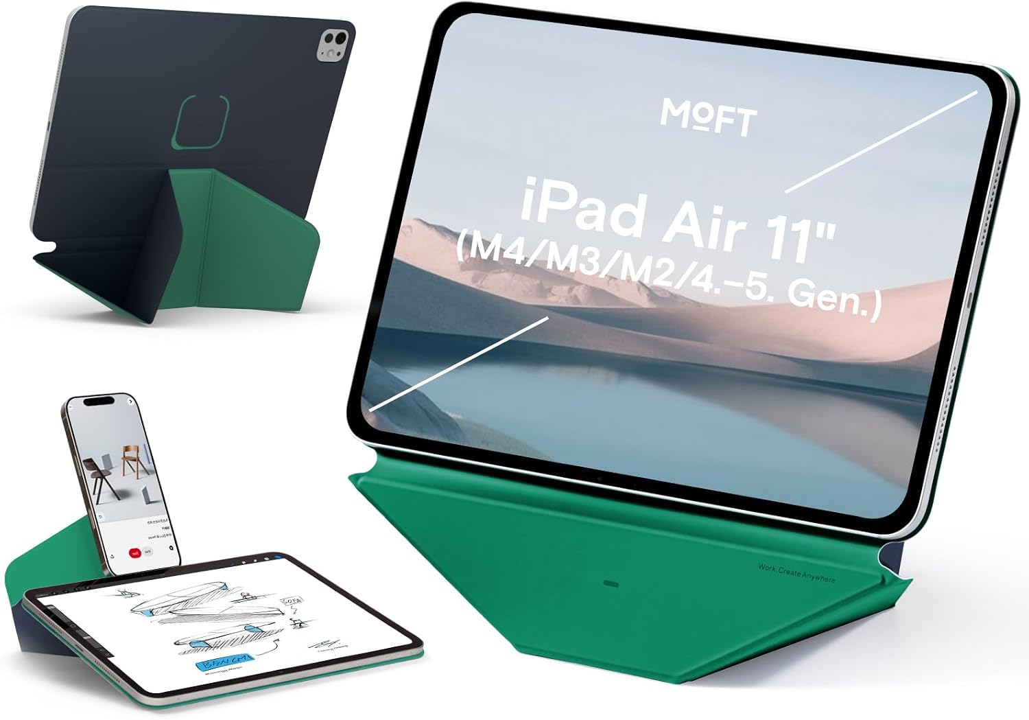 MOFT Dynamic Folio Tablet Stand for iPad Air 11" M4/M3/M2 & 5th/4th Gen
