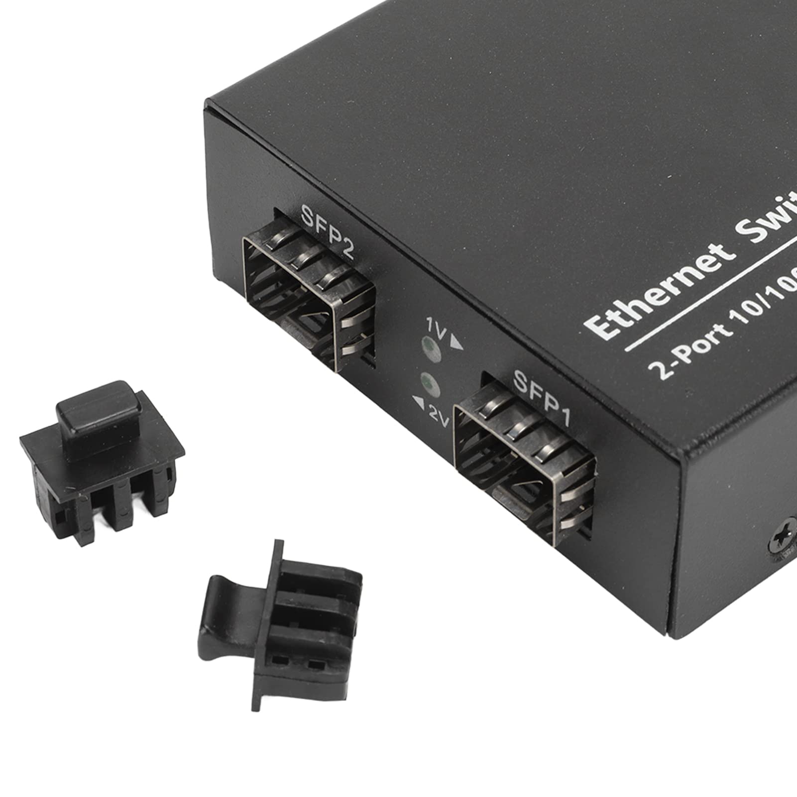 Gigabit Fibre Media Converter, Konwerter SFP na RJ45 Ethernet Plug and Play Fibre Transceiver Moduł SFP, 10/100/1000Base TX, Transmisja do 120 Km