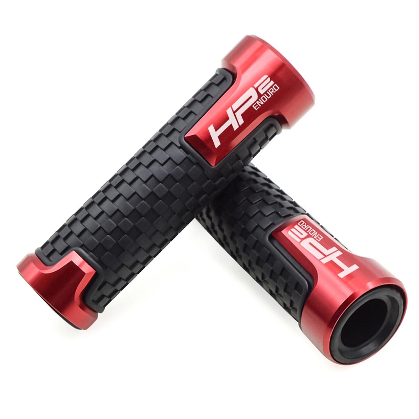 Guidon de moto poignée 22mm embout rouge pour BMW HP2 Enduro 05-08