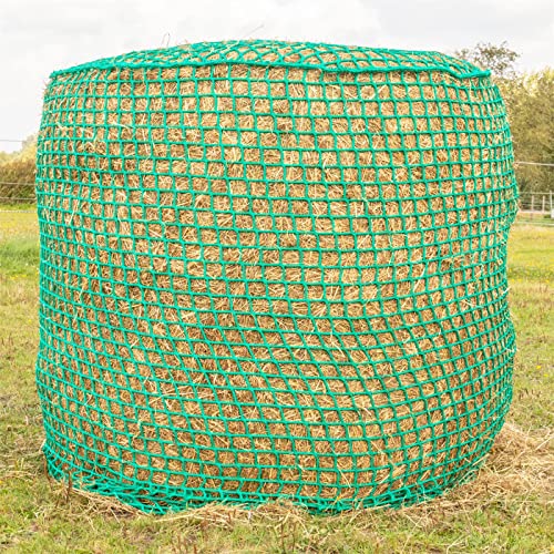 VOSS.farming Rundballennetz, Heunetz, 1,40x1,40m, Maschenweite 4,5x4,5cm, Ballennetz Futtersparnetz