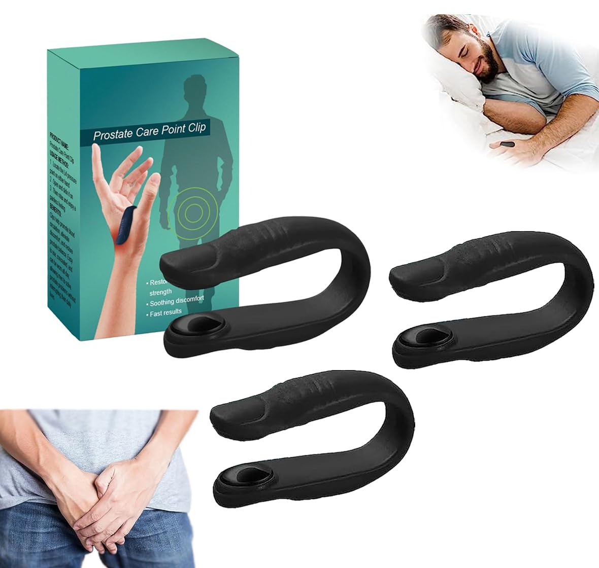 PRFECTAcuplus Prostate Care Point Clip,Acuplus Clip,Acuplus Acupressure Hand Pressure Point Clip,Relieve Prostate Discomfort Effortlessly (3)