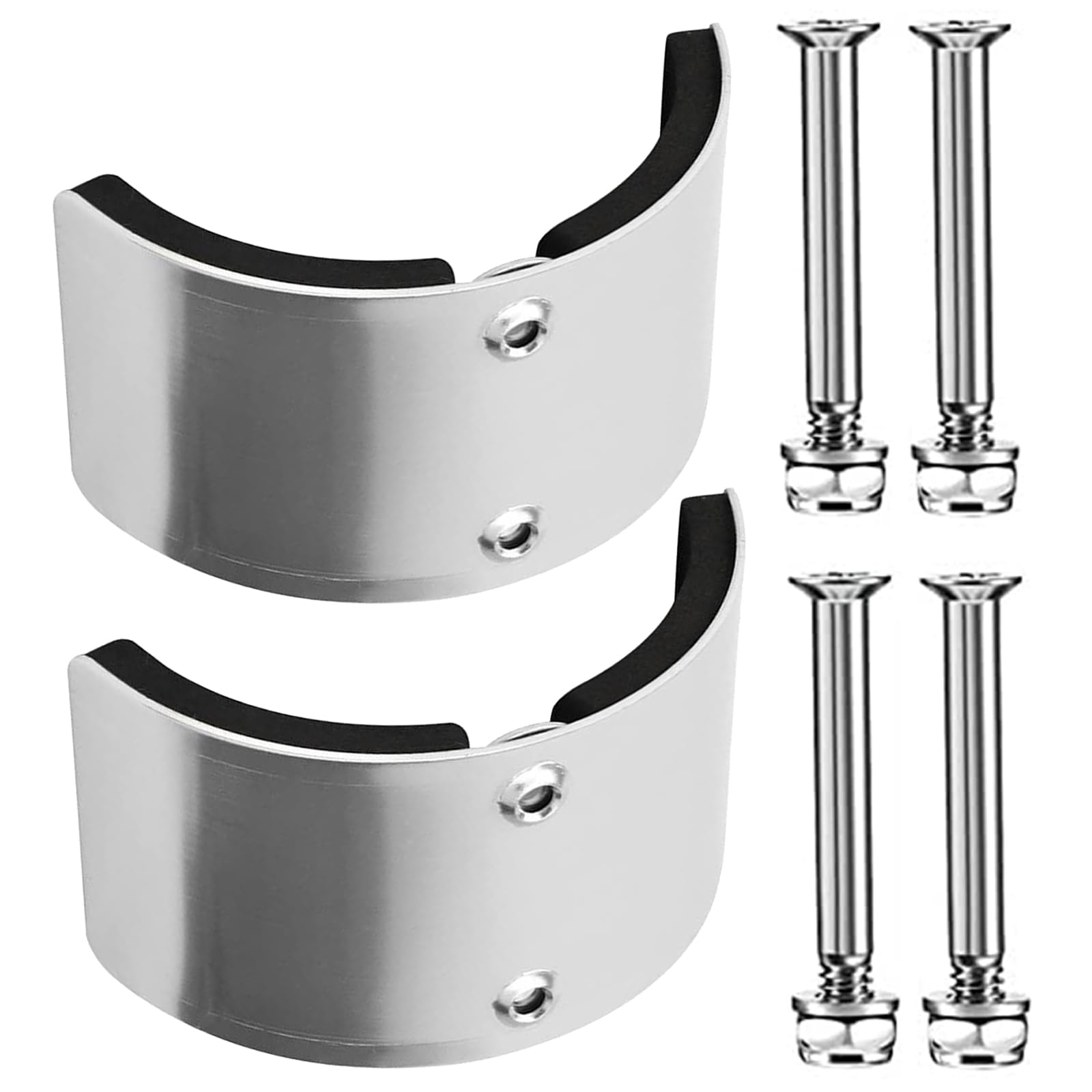 Juego de 2 piezas de repuesto para zancos de pared seca, placas curvadas de aleación de aluminio, accesorios para zancos de metal