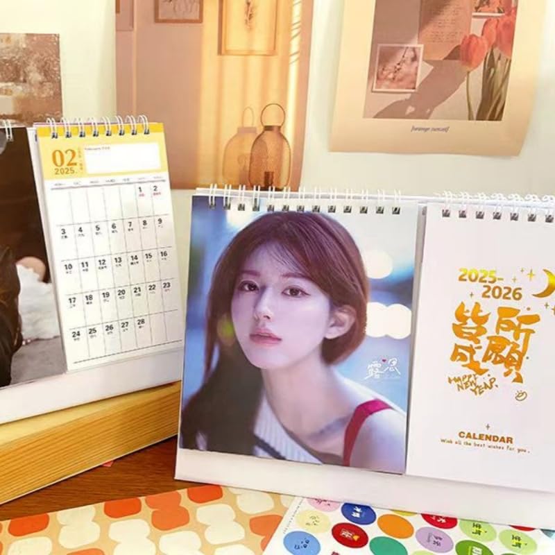 1780円　プラチナの恋人たち 楊洋ヤンヤン　2025年+26年卓上カレンダー セール8800円→7800円】中国俳優ヤンヤン(楊洋)の週めくり