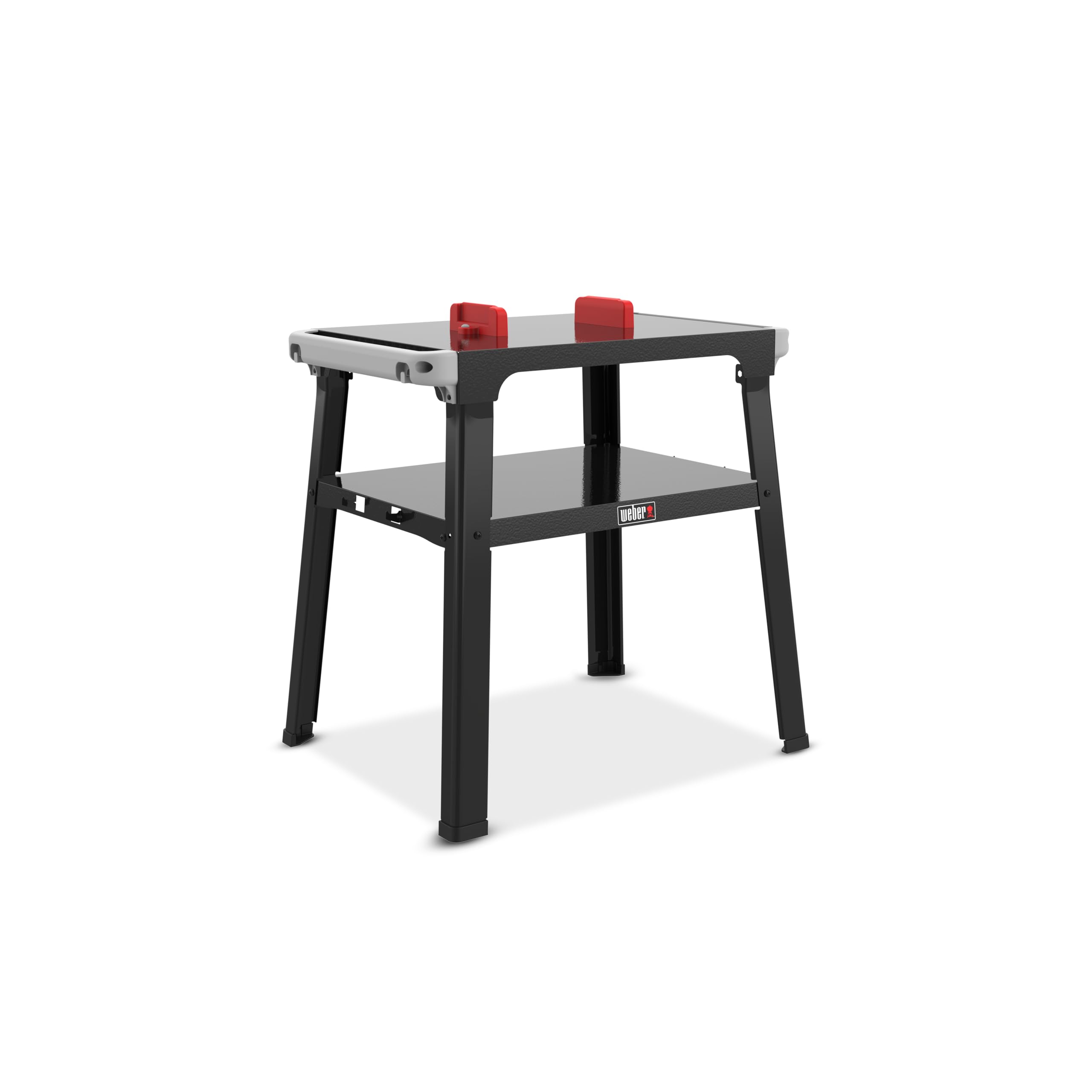 Weber Supporto Fisso per Tutti i Barbecue elettrici Lumin/Leggero e Stabile, con ripiano, Compatibile con Sistema Works – Nero (3401233)