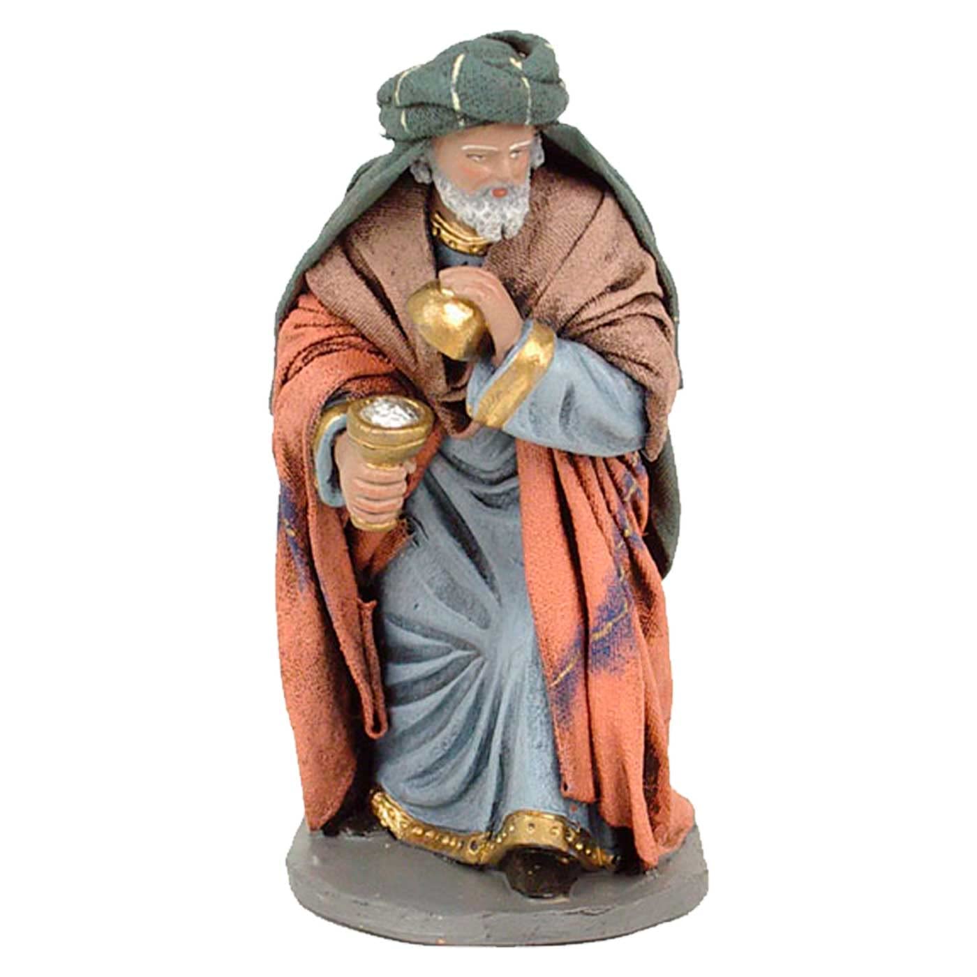 Acan Tradineur – Statuette 3 Re Magi In Marmolina Per Presepe – Stile Naïf – Altezza 9 Cm – Fatte A Mano - 4