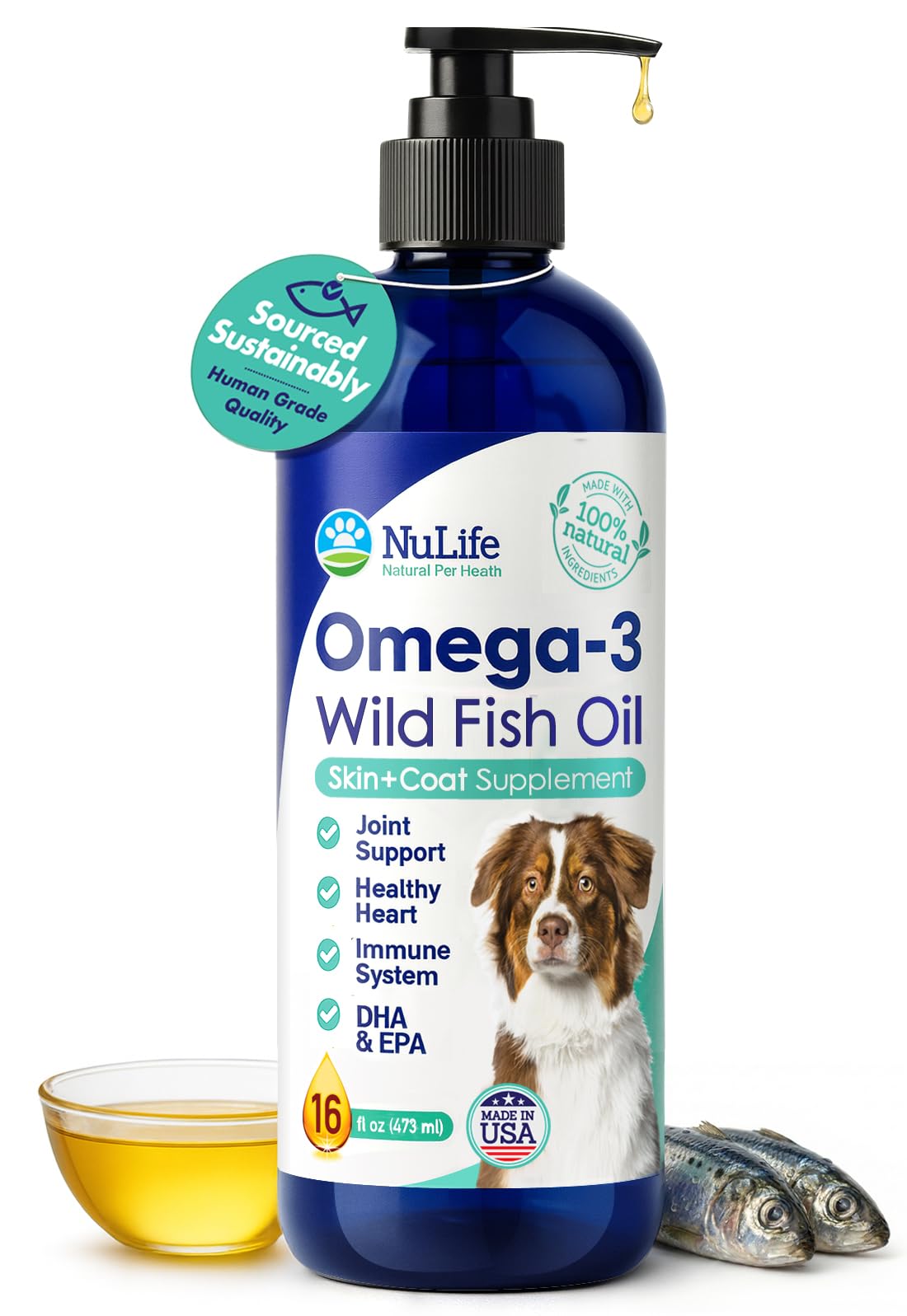 NuLife Liquid Fish Oil for Dogs