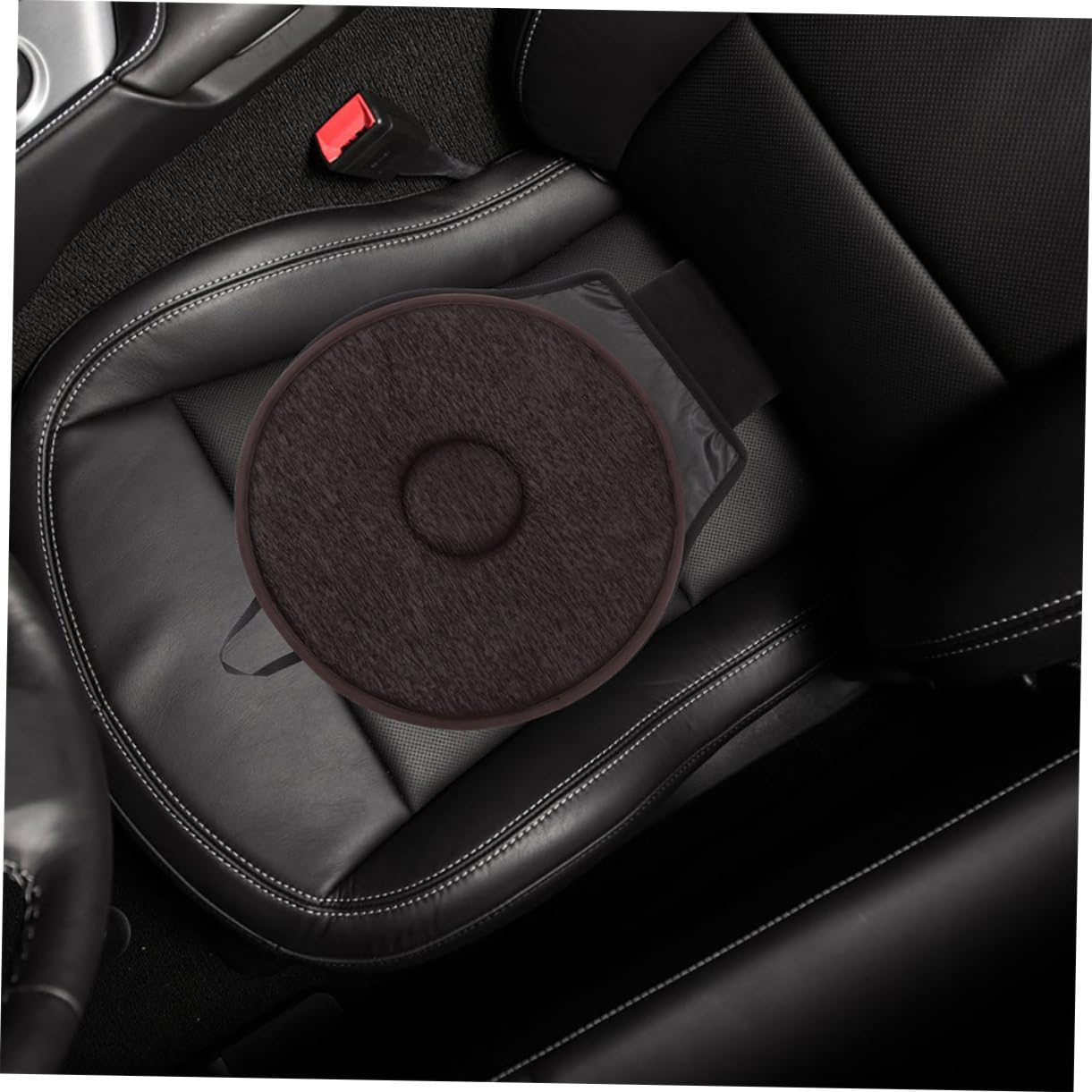 Tejido Coffee Cojín 2 Piezas de Asiento Giratorio para Coche