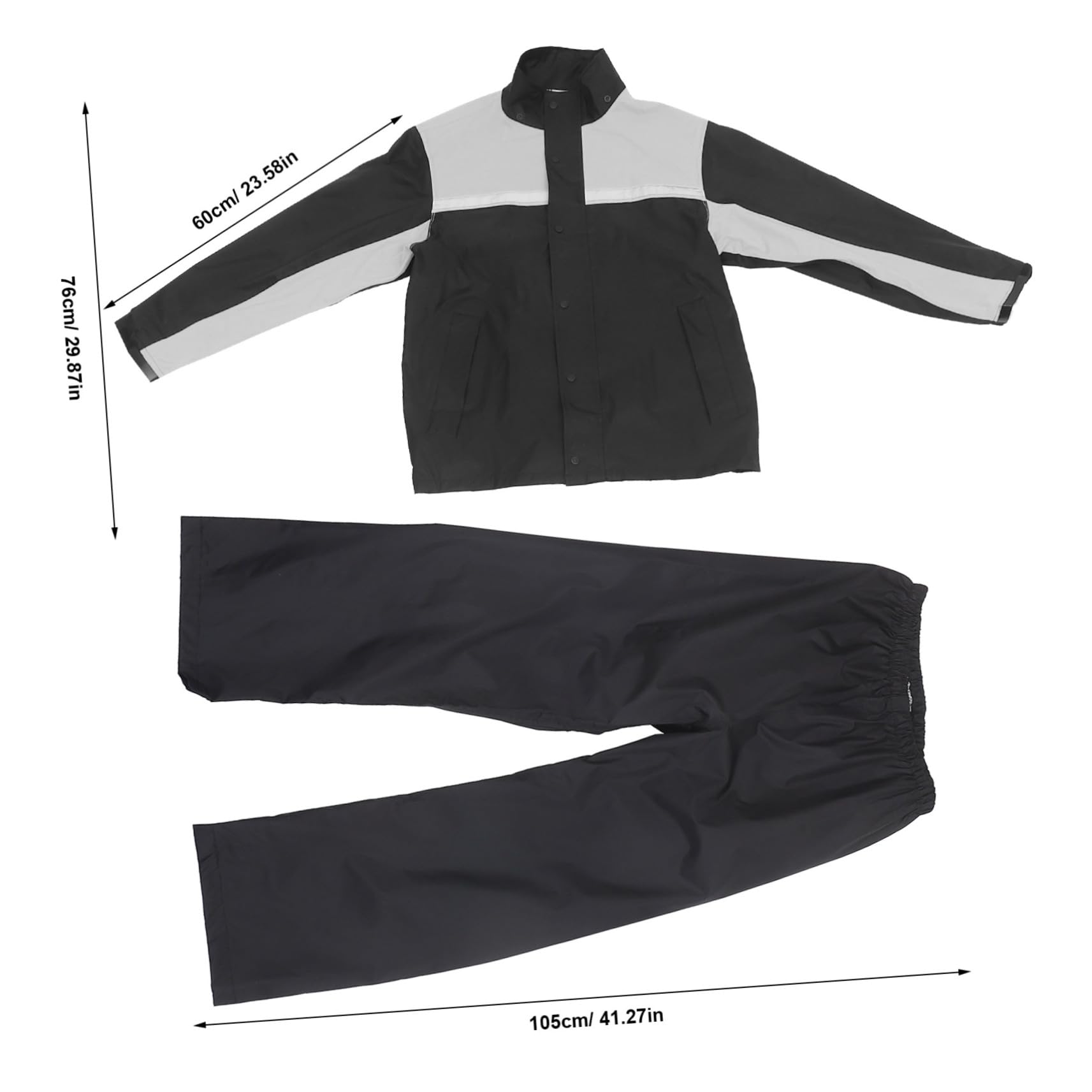 Motorrad Regenanzug Herren 2xl Schwarz Grau Winddicht Und Wasserabweisend Regenschutz Jacke Hose Outdoor Motorradbekleidung Für Herren Ganzjahres Schutz
