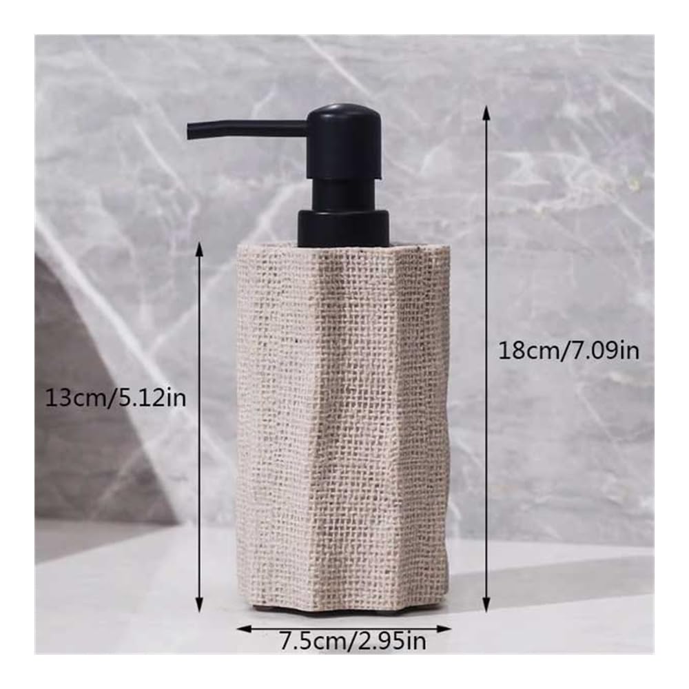 Seifenspender, 400 ml Haushaltsseifenspender für Küche und Bad zur Abgabe von Waschmittel, Handseife, Duschgel, Waschmittel mit Pumpe, Seife