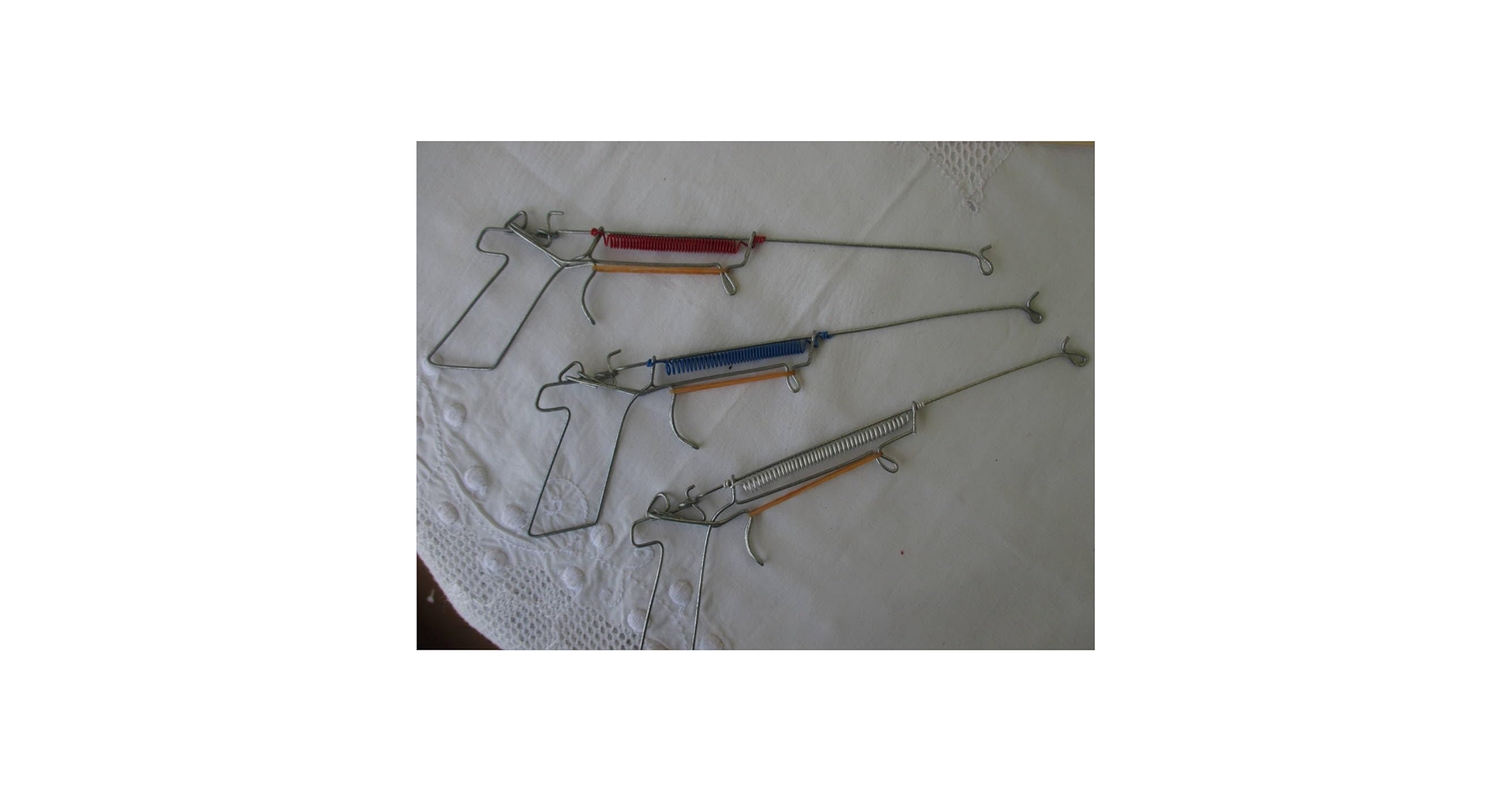 Amazon.co.jp: 針金 輪ゴム鉄砲 3個セット 縁日 昭和レトロ