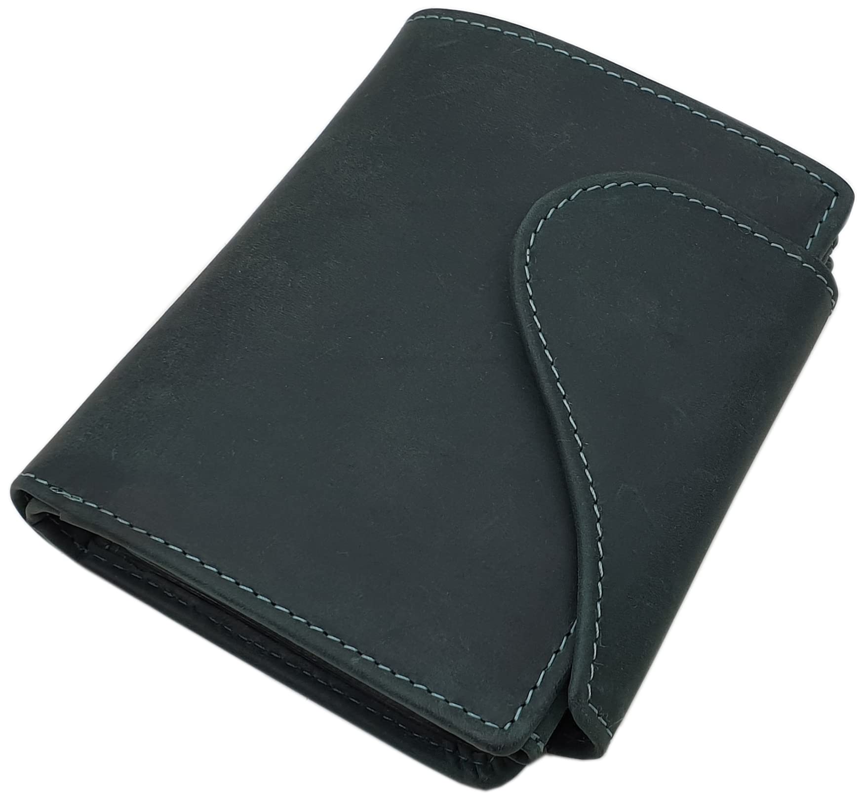 J JONES - Portafoglio da cameriere vera pelle - Portafoglio taxi - Unisex, Nero - Scomparto grande per monete