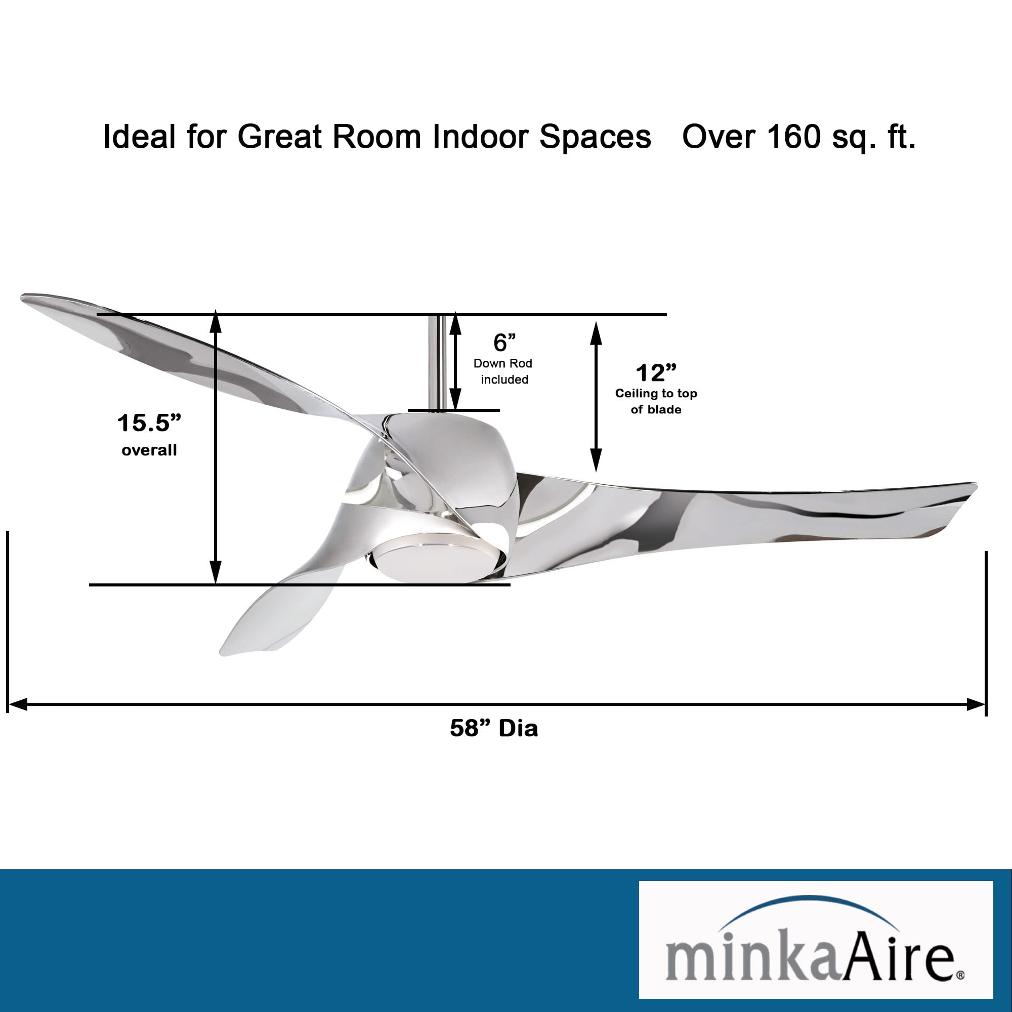 MINKA-AIRE F803DL-LN Artemis 58