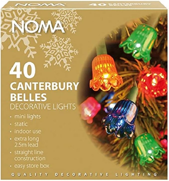 Noma Canterbury Belles 40 Multi Colour Static Mini Filament Christmas