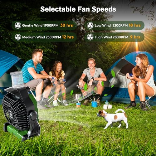 Large-Camping-Fan-with-Mister-Rechargeable-Long-Lasting-Portable-Battery-Powered-Water-Misting-Fan-Table-Fan-14000mAh-26000mAh-RGB-Lights-Timer-Power-Supply-For-Outdoor-Emergencies
