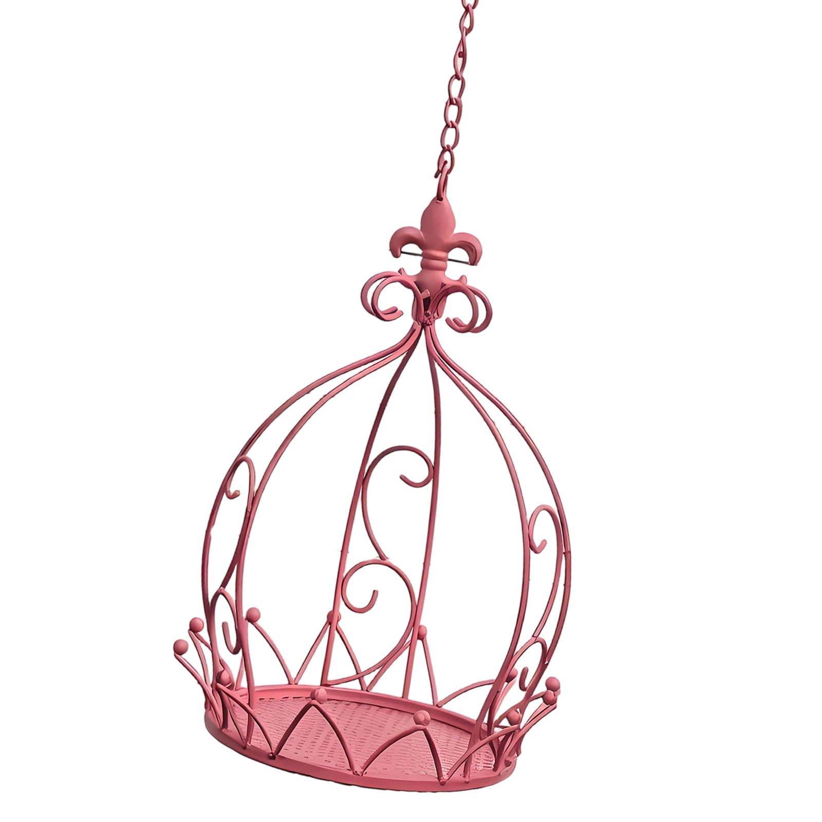 XIOANG Decorative Iron Plant Holder Hanging Planter Hanging Baskets for Plant Outdoor Garden Deck Porch Decoration Decorative Display