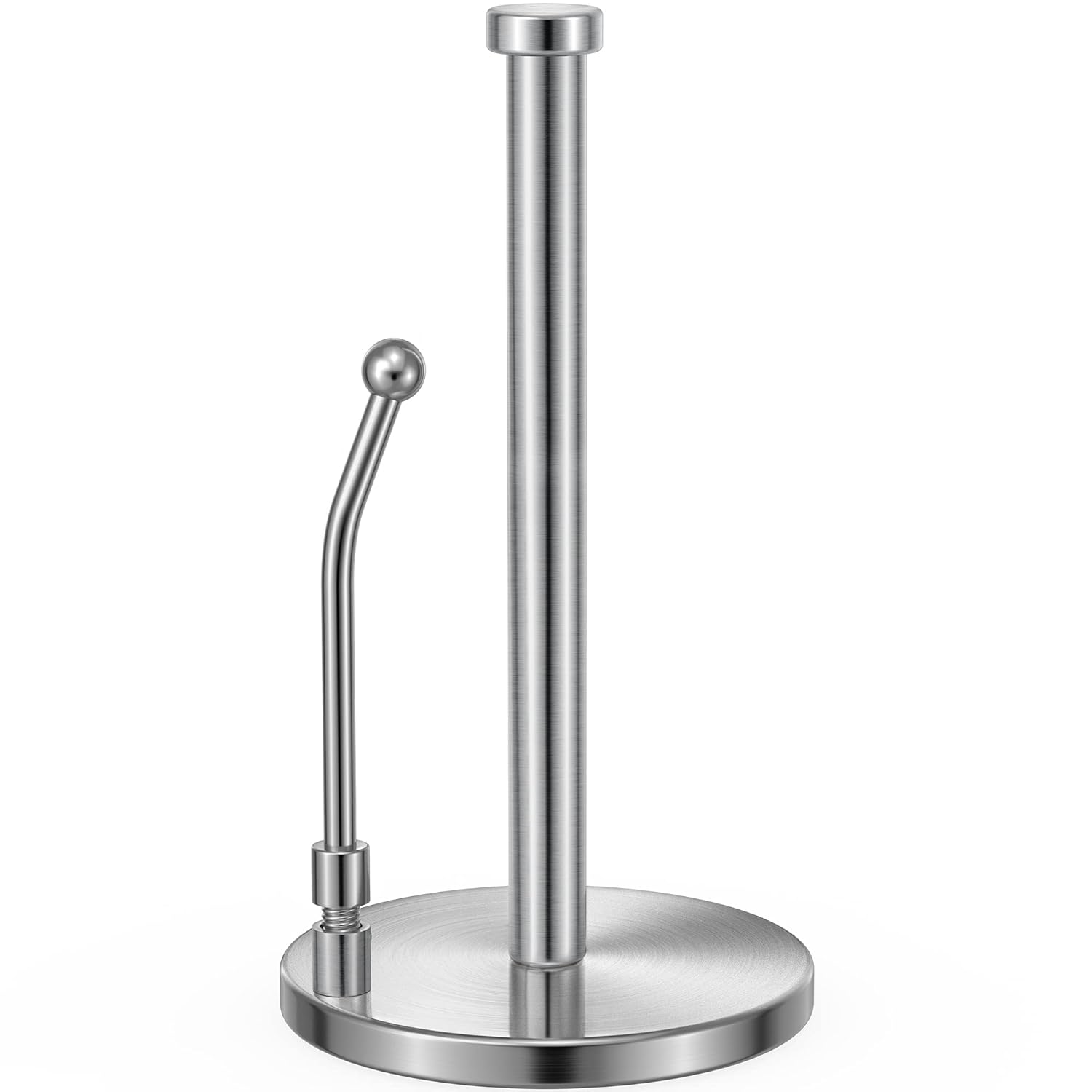 SMARTAKE Paper Towel Holder, Stainless Steel Standing Paper Towel