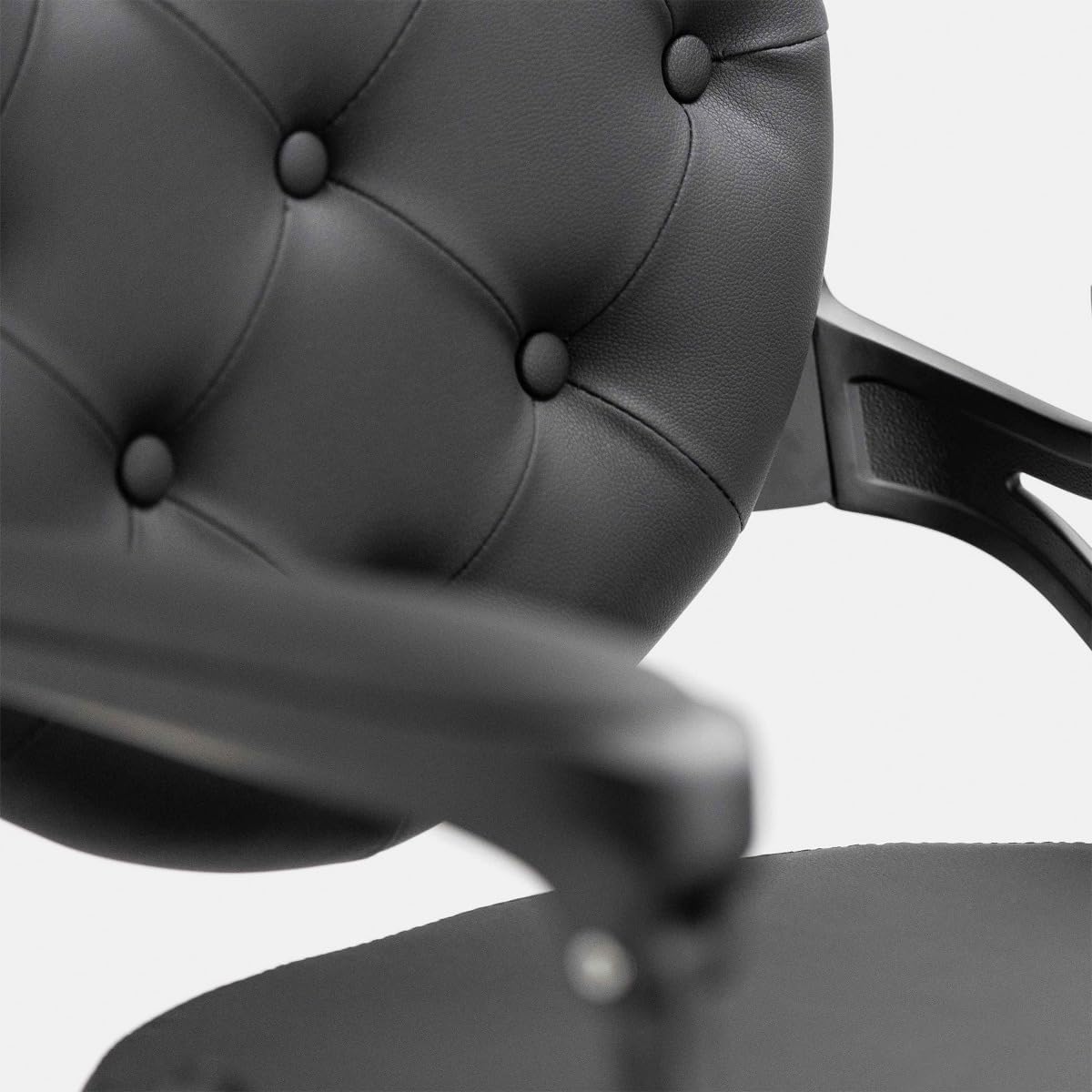 LBH Sillón Clásico de Barbero hidráulico Estilo Retro Vintage con reposapies Integrado Modelo Mae (Marrón)