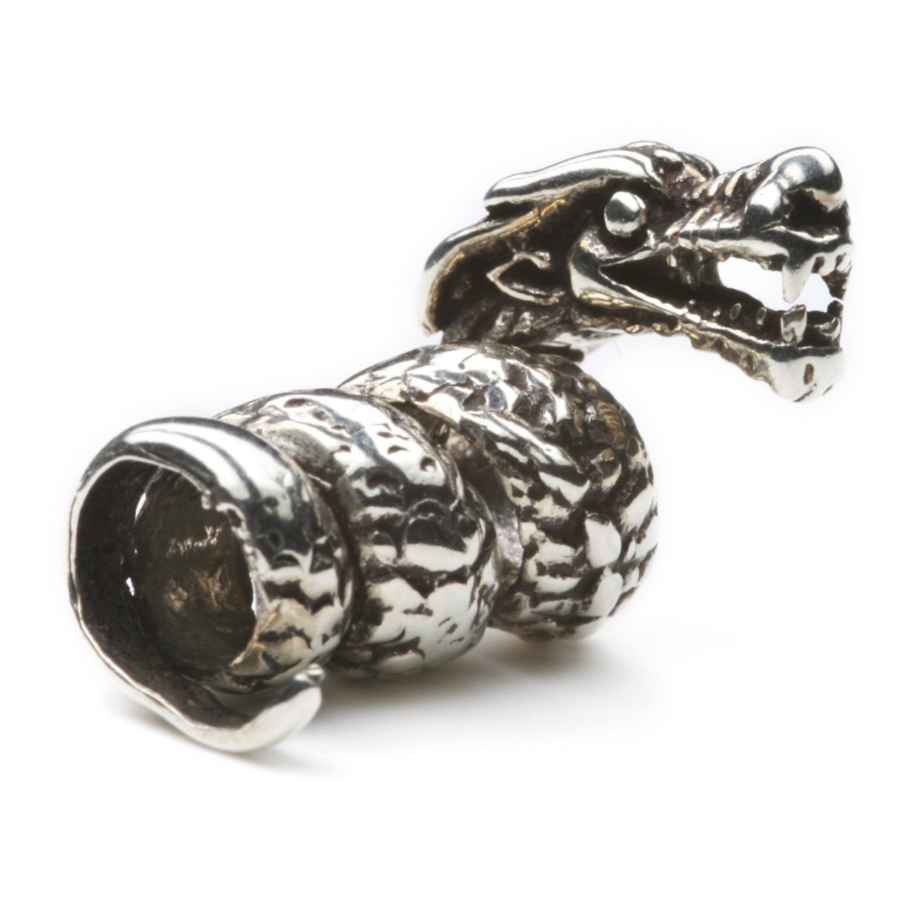 Drachen Bartperle 925 Sterling Silber Wikinger Bartschmuck Haarperle Damen Herren Silberperle Drache Motiv Haarschmuck Dreadlocks