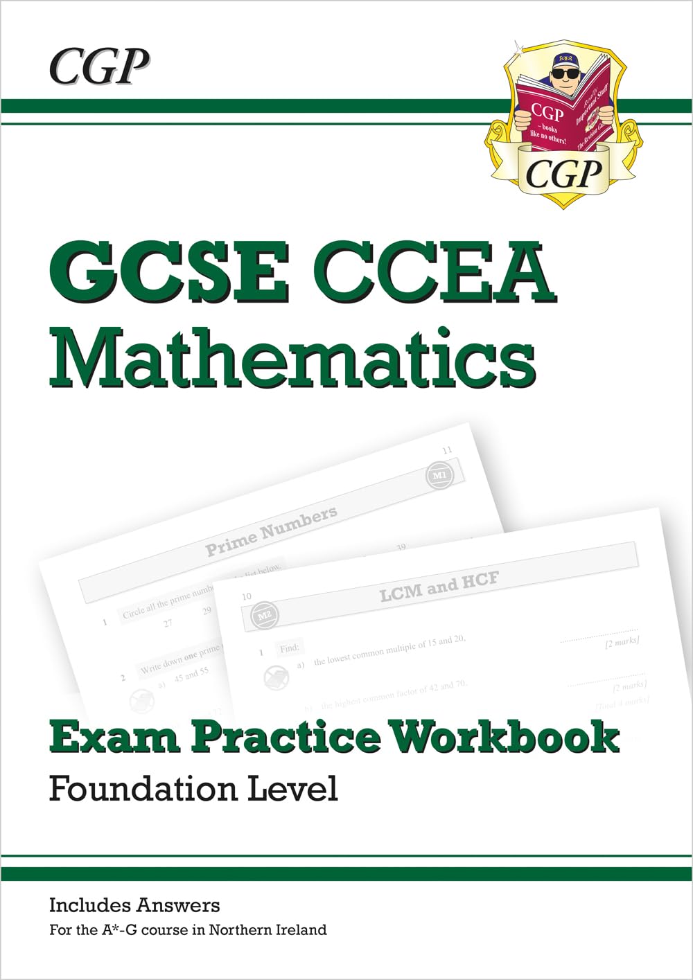 CCEA GCSE Maths Exam Practice Workbook: Foundation (includes Answers): for the 2027 and 2028 exams (CGP GCSE Northern Ireland)