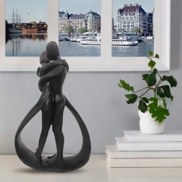 Escultura Moderna de Pareja en Resina para Decoración miniatura 7