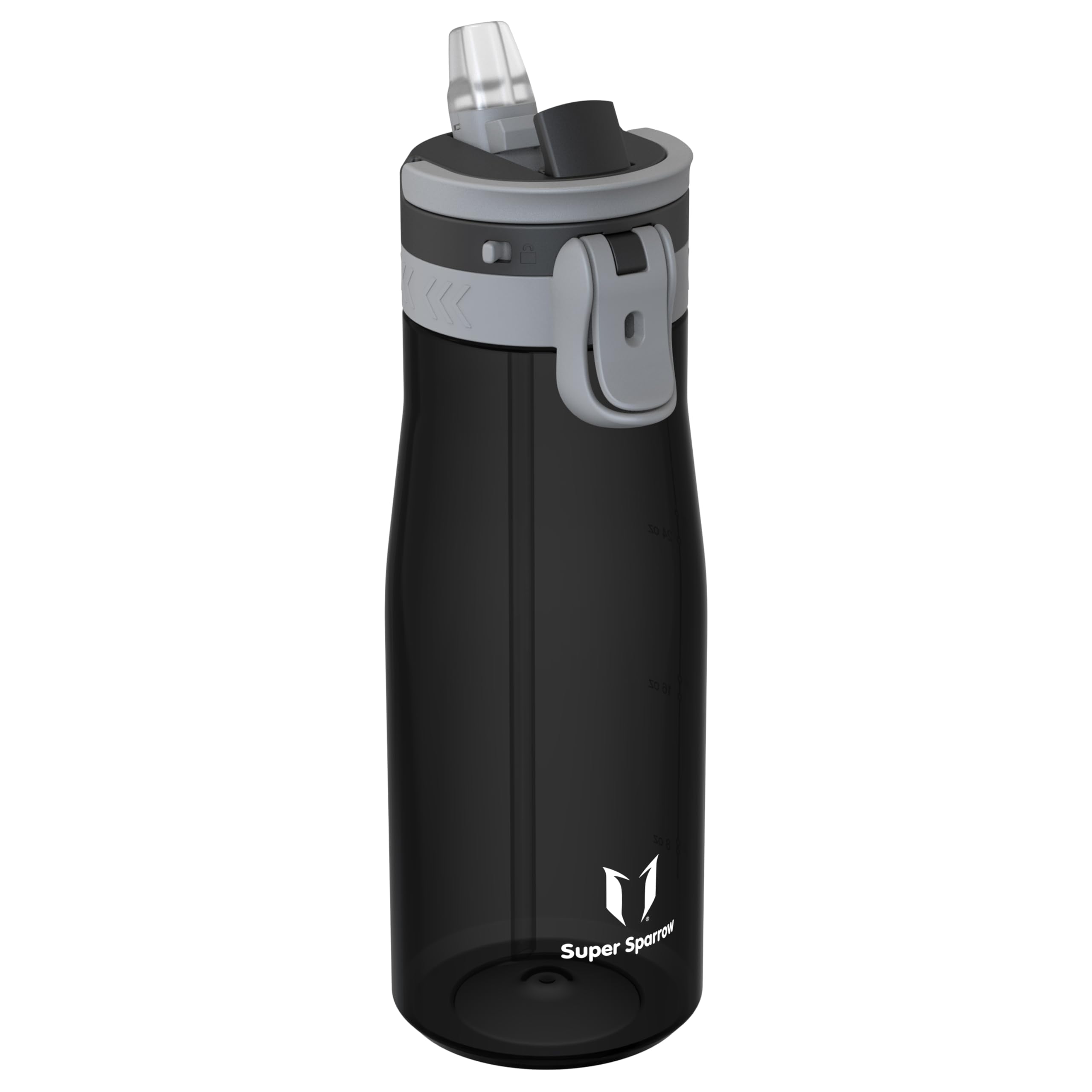 Sparrow Borraccia - 500ml, 750ml, 1L - TouchFlow Bottiglia Senza BPA - Senza Perdite Borraccia Cannuccia - Borracce Sportiva Flusso Rapido Con Un Clic per Scuola, All'aperto
