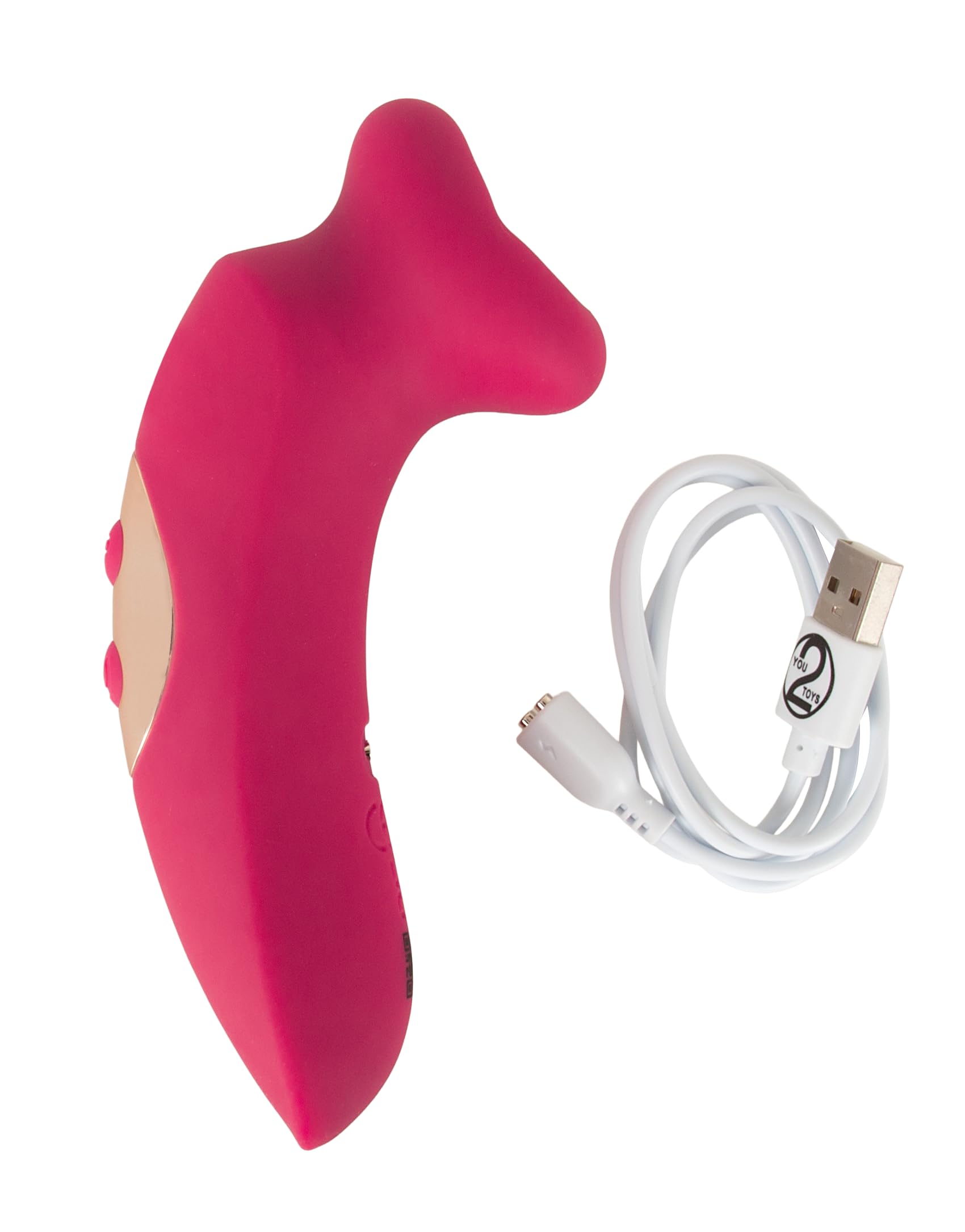 You2Toys Oral Fun Vibratore a ventosa con lingua vibrante, labbra in silicone morbido, 3 modalità di aspirazione + 10 modalità di vibrazione, stimolatore clitoride silenzioso, ricaricabile tramite USB