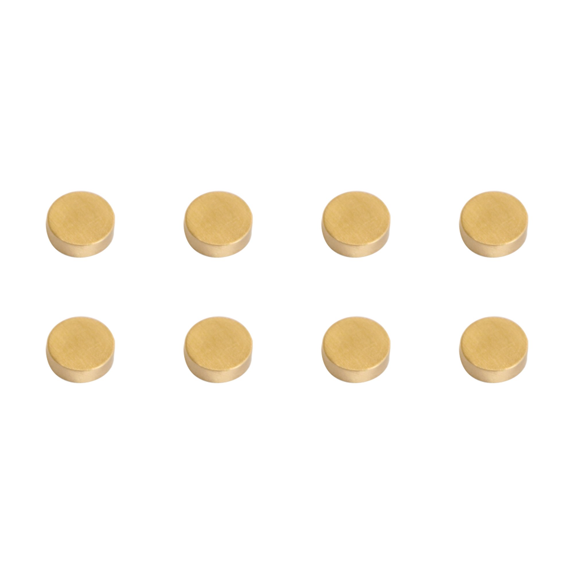 Refrigerator Magnets, 0.6", Brass, Office Magnets,Whiteboard Magnets, 8 Pack,Cristmas Gift