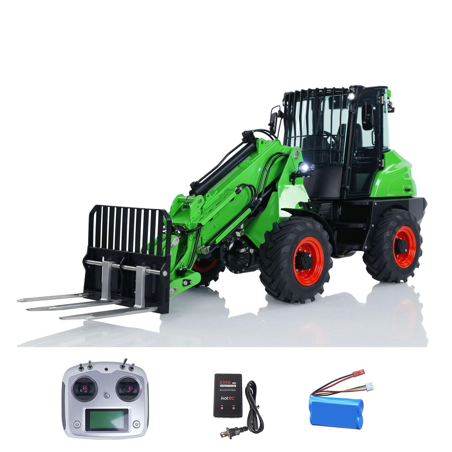 TOUCAN RC HOBBY 1 14 LESU RTR Hydraulic RC Telescopic Arm Car Metal Loader AT1050 Forklift Truck for