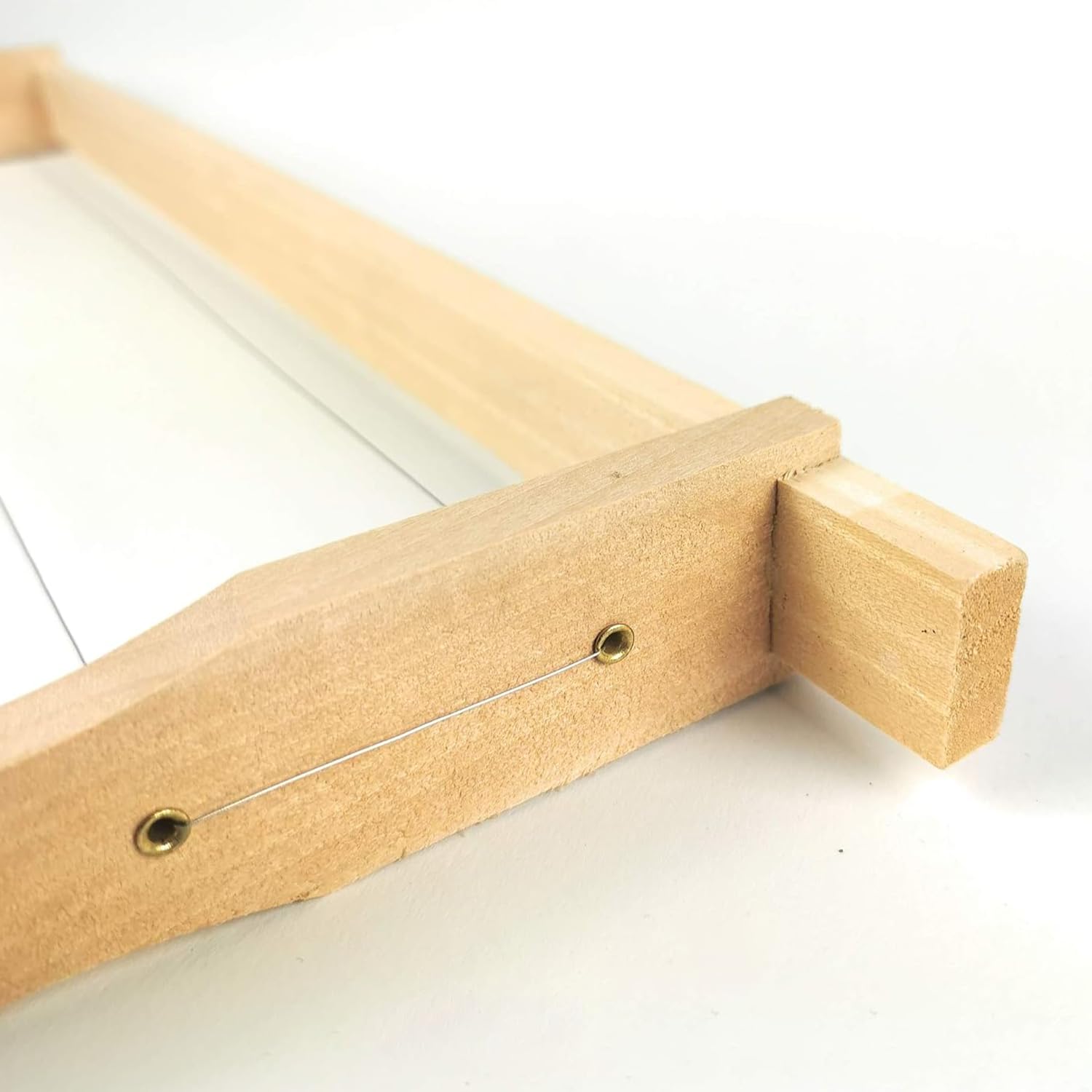 40x Zander Rähmchen Hoffmann-Seiten aus LINDEN fertig montiert waagerechte Drahtung, Europa- Qualität, mit Edelstahldraht und Messingösen, geleimt und getackert 477 x 220 mm
